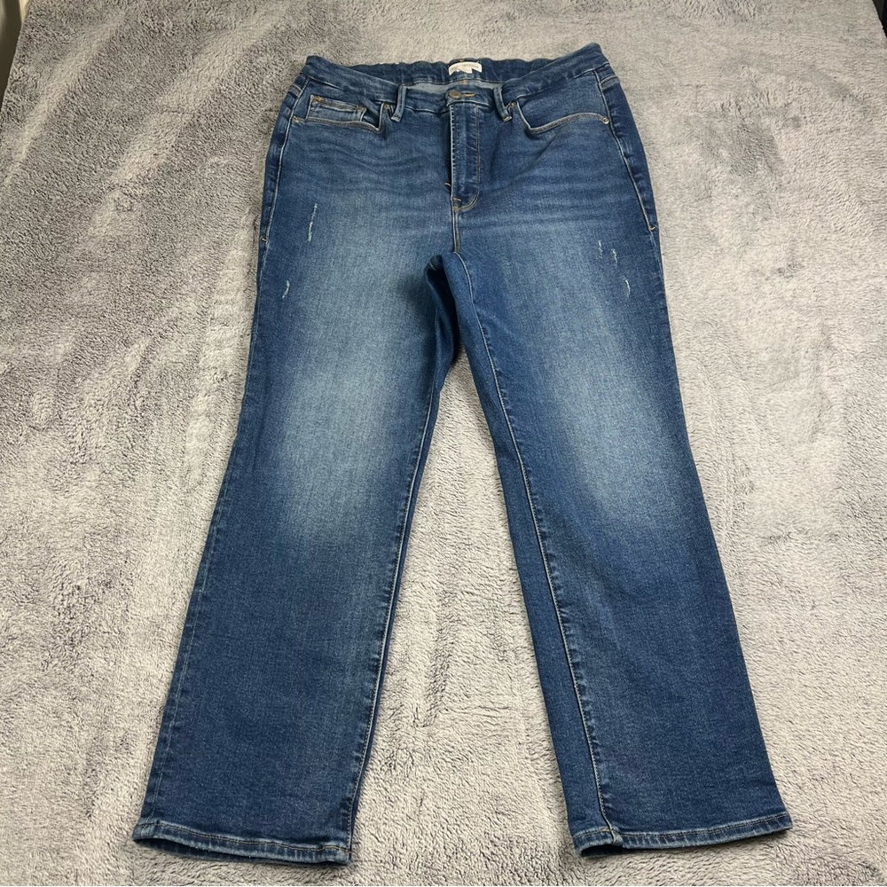 Good American Women's Straight Leg Jeans - Medium Blue Wash
